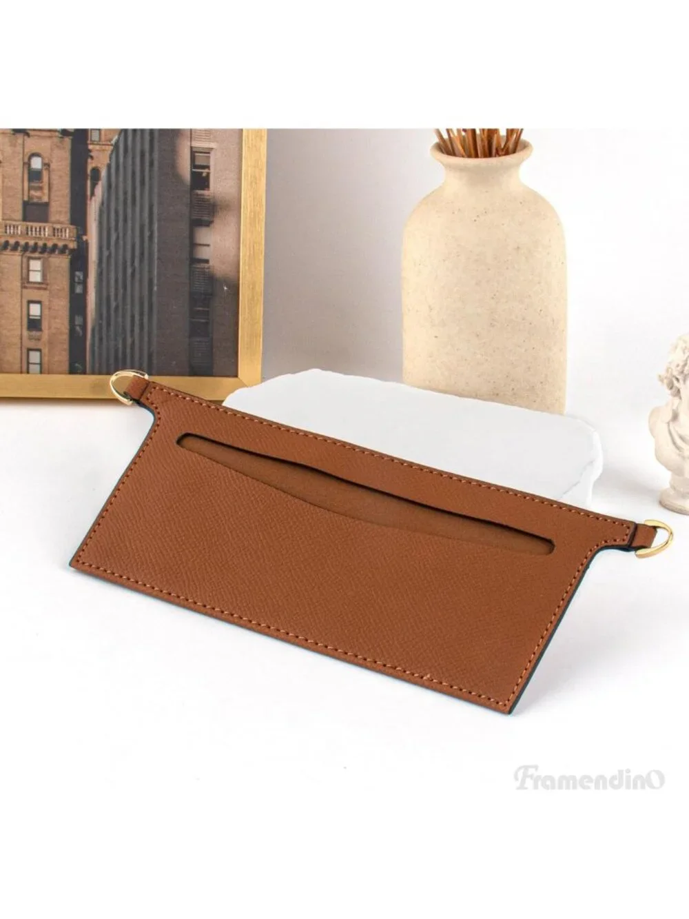 Purse Insert Organizer with Metal Chain, Handbag Divider & Pocket for Women